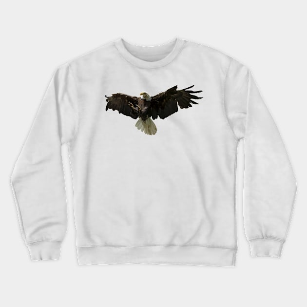 Majestic Bald Eagle Crewneck Sweatshirt by StevenElliot